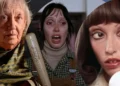 A collage of a gray-haired person looking ahead, a person holding a bat with an anxious expression, and the same person with long hair holding a white handset to their ear—a haunting tribute reminiscent of Robert Altman's storytelling style.