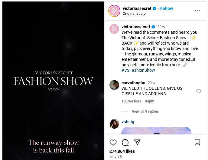 Get ready for the Victoria's Secret 2024 Fashion Show, returning with all the glamour, runway magic, iconic wings, and stellar entertainment. This year promises to celebrate inclusive fashion like never before. Don't miss out on this dazzling event!