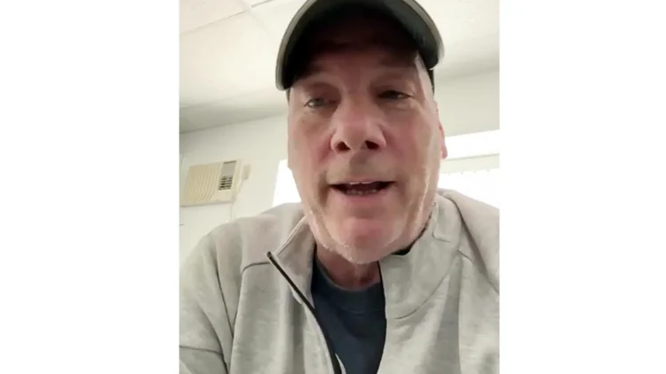 duane gray in a cap and gray jacket speaks indoors with a neutral expression, addressing the serious issue of clergy abuse in Connecticut.