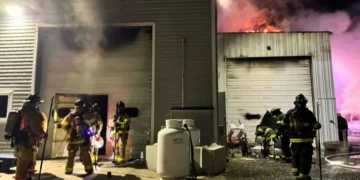 Mystic Shipyard fire, Groton warehouse fire, Mystic Fire Department response