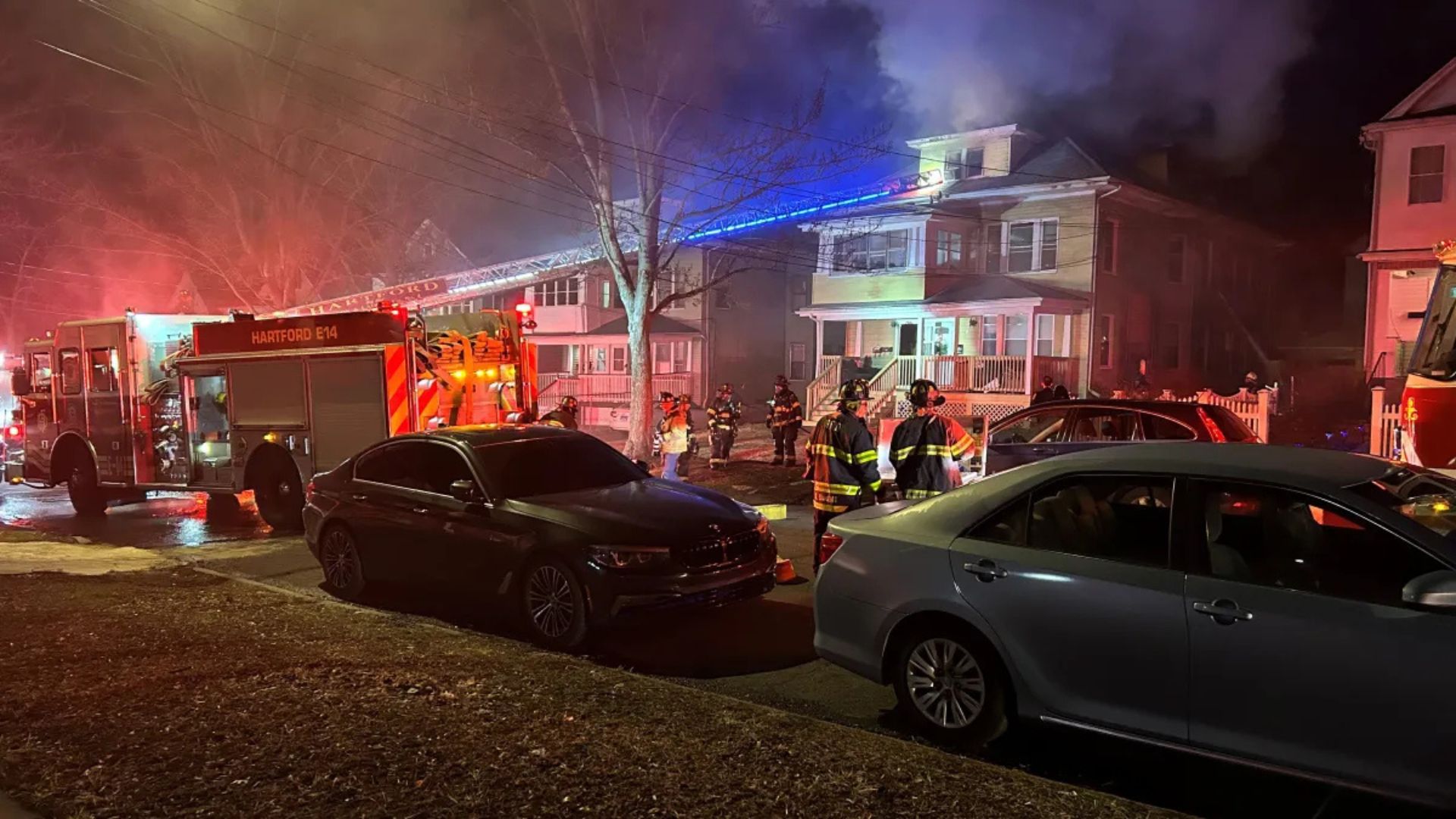 Hartford fire, Blue Hills neighborhood fire, Hartford Fire Department