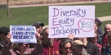 UConn protest, Trump grant cuts, Connecticut research funding