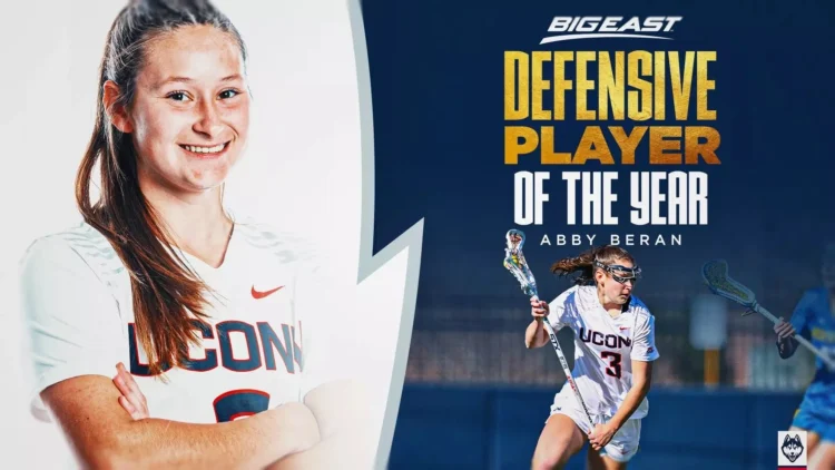 Abby Beran, UConn lacrosse, BIG EAST Defensive Player of the Year