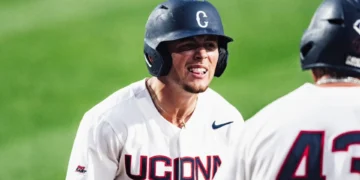 UConn baseball, Tyler Minick home runs, Seton Hall loss