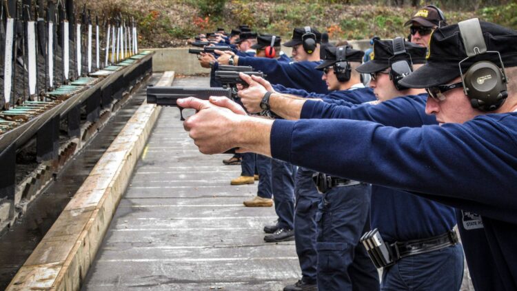 lead exposure Connecticut, state police firearms range, Simsbury police training